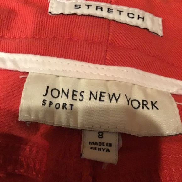 💚3/$25 Jones New York stretch size 8 deep orange jeans - Picture 12 of 14